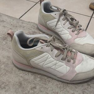 Merrell Women's Beige and Pink Sneakers